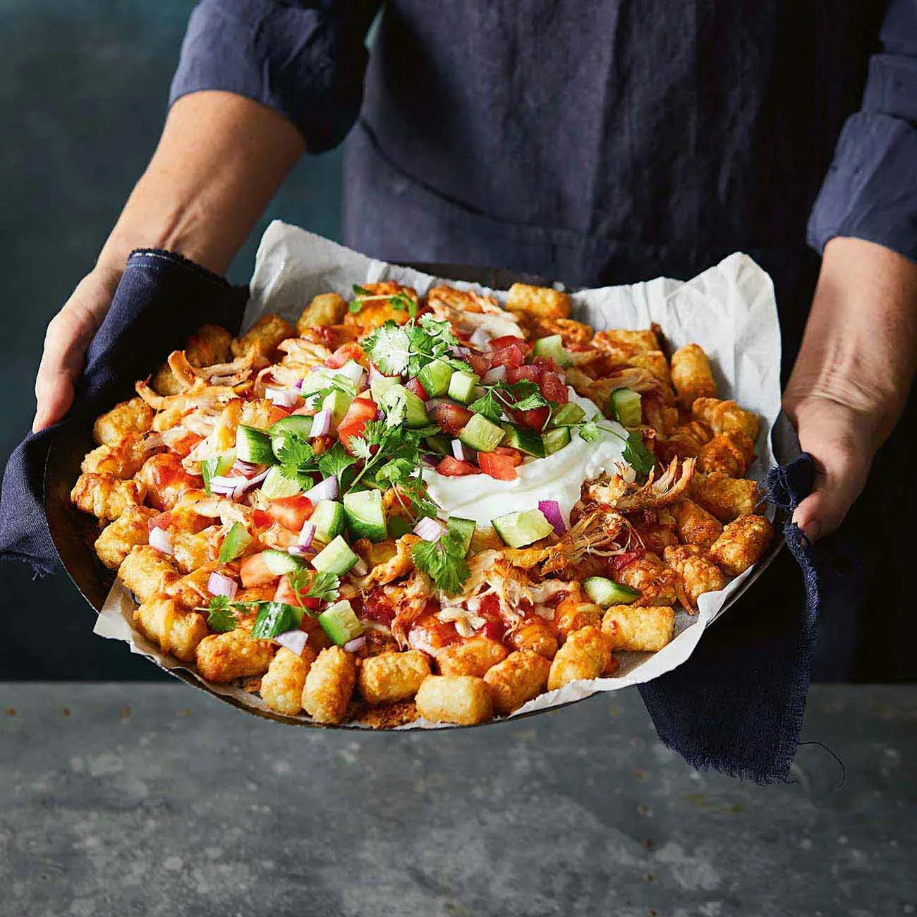 Loaded Baked Potato Nachos