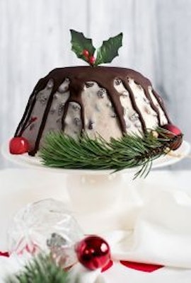 Ice Cream Christmas Pudding