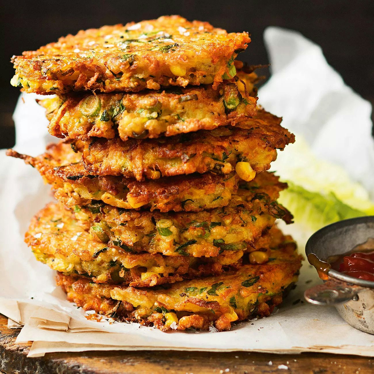 1702 carrot corn and quinoa fritters
