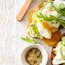 Cafe style Smashed Avocado Toast with Poached Eggs