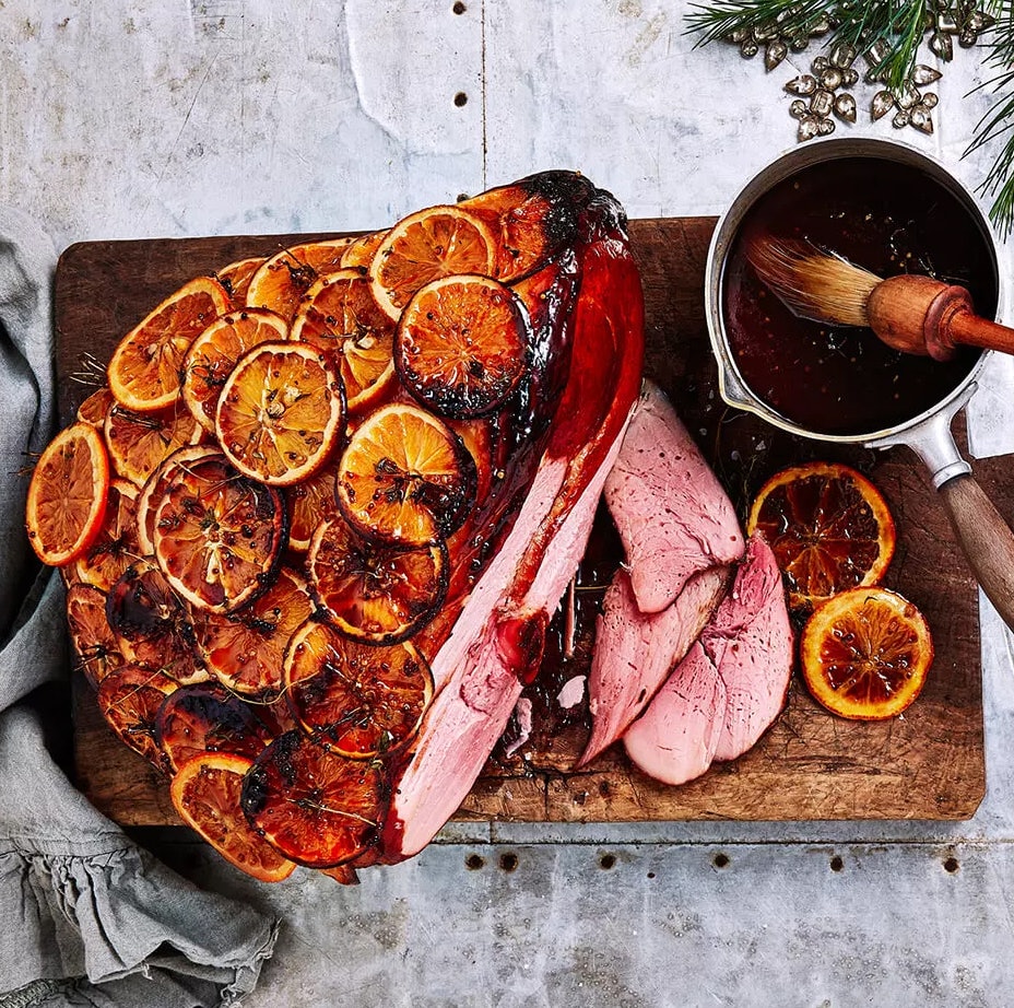 Orange Maple Thyme Glazed Ham