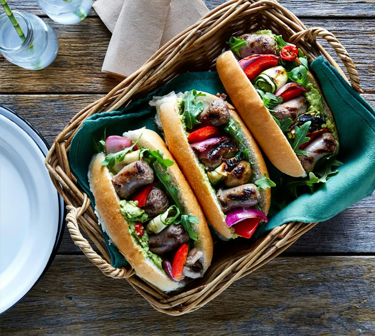 Sausage Sizzle Skewers