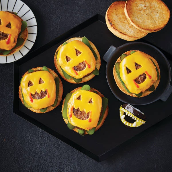 2009 easy halloween cheeseburgers