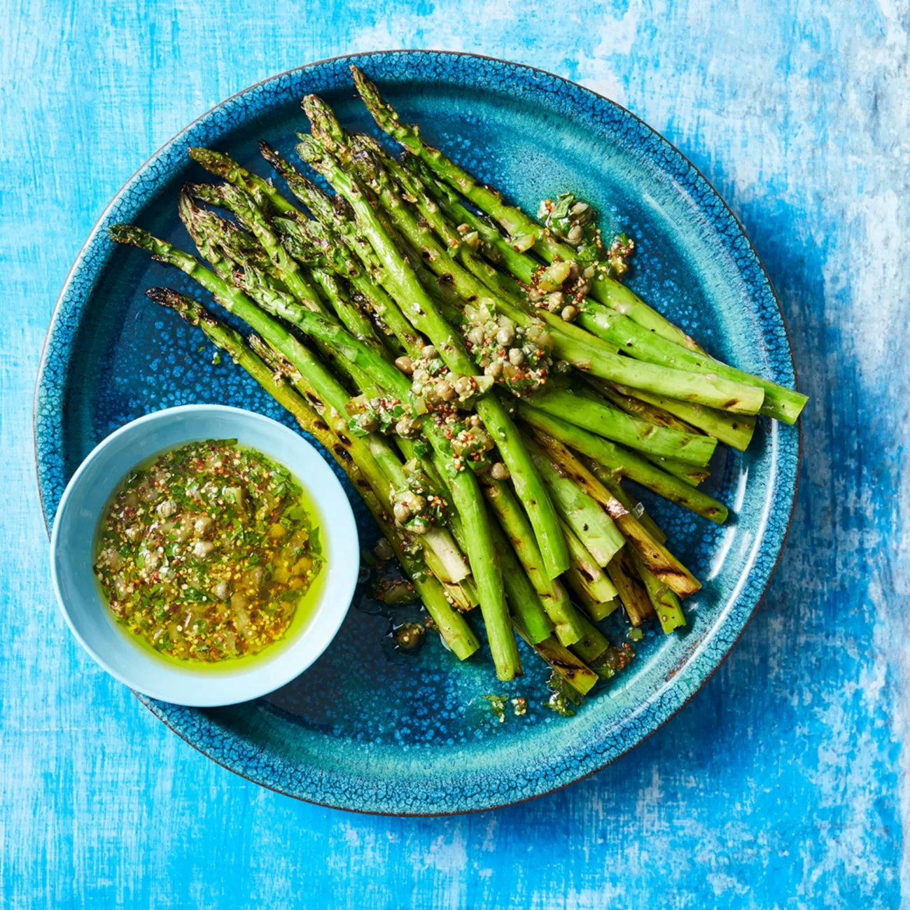 Charred Asparagus With Caper & Mustard Dressing | SuperValue