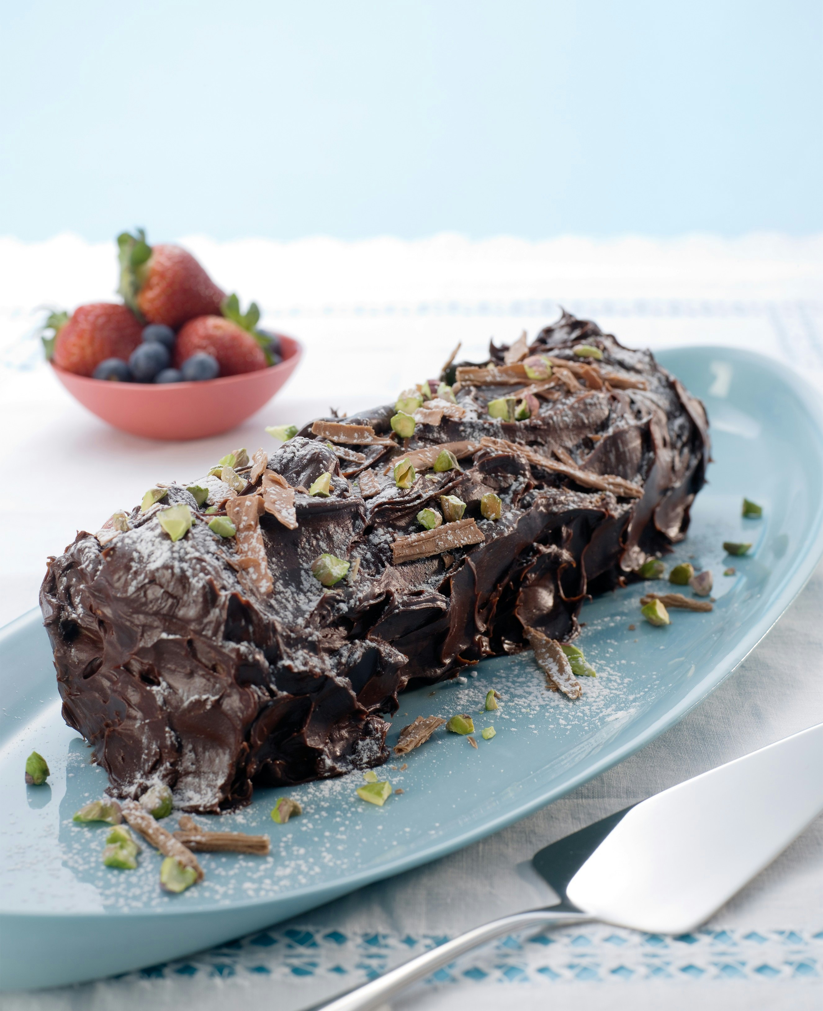 Christmas Chocolate Log - CookUK Recipes